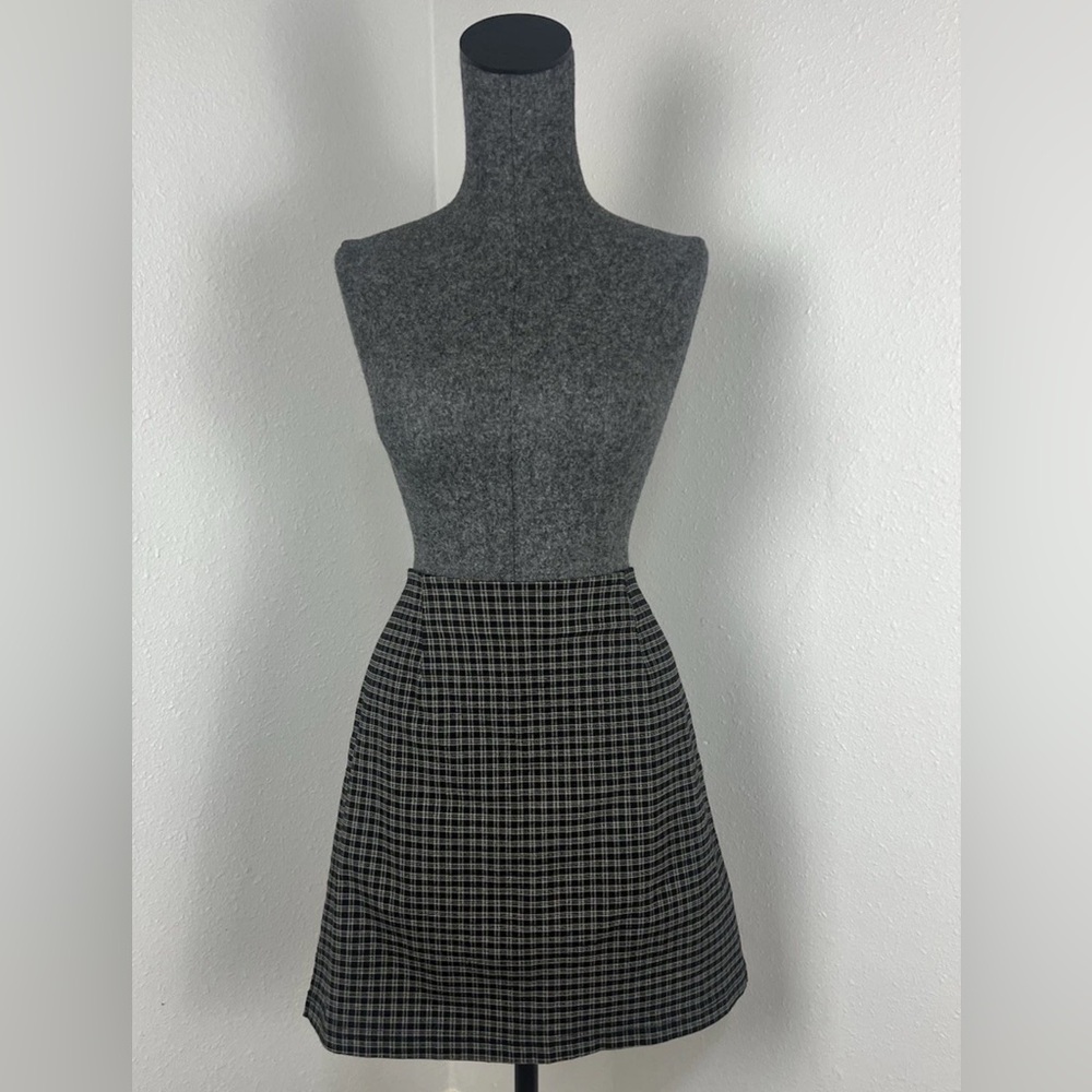 Vintage Studio 90s Gingham Plaid Pleated Skirt School Girl Size 12 Made in USA - Picture 5 of 11
